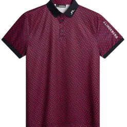 Hot J.Lindeberg Men's Tour Tech Arm Print Golf Polo Shirt Men's Polo Shirts