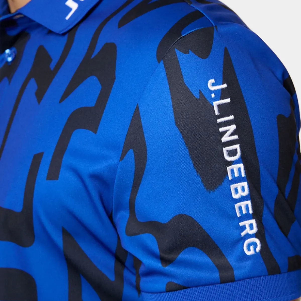 Online J.Lindeberg Men's Tour Tech Print Golf Polo Shirt Men's Polo Shirts