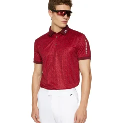 Online J.Lindeberg Men's Tour Tech Print Golf Polo Shirt Men's Polo Shirts