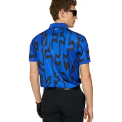Discount J.Lindeberg Men's Tour Tech Print Golf Polo Shirt Men's Polo Shirts