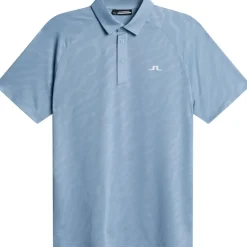 Outlet J.Lindeberg Men's Wilhelm Mesh Jacquard Golf Polo Shirt Men's Polo Shirts
