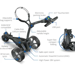 Online M5 GPS DHC Standard Lithium Electric Golf Trolley Gps Electric Trolleys|Electric Trolleys