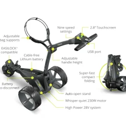 Online M3 GPS Standard Range Lithium Electric Golf Trolley Gps Electric Trolleys|Electric Trolleys