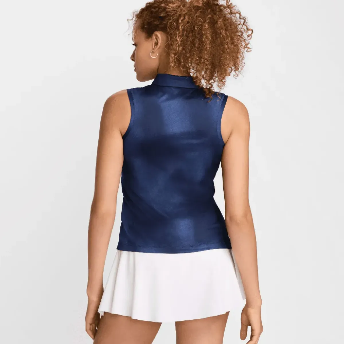 Sale Nike Ladies Dri-FIT Victory Print Sleeveless Golf Polo Shirt Ladies Polo Shirts