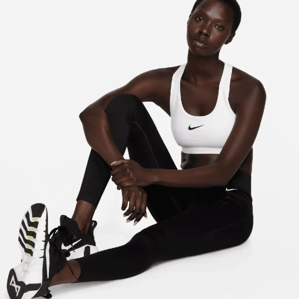 Clearance Nike Ladies Swoosh Medium Support Padded Golf Sports Bra Ladies Polo Shirts