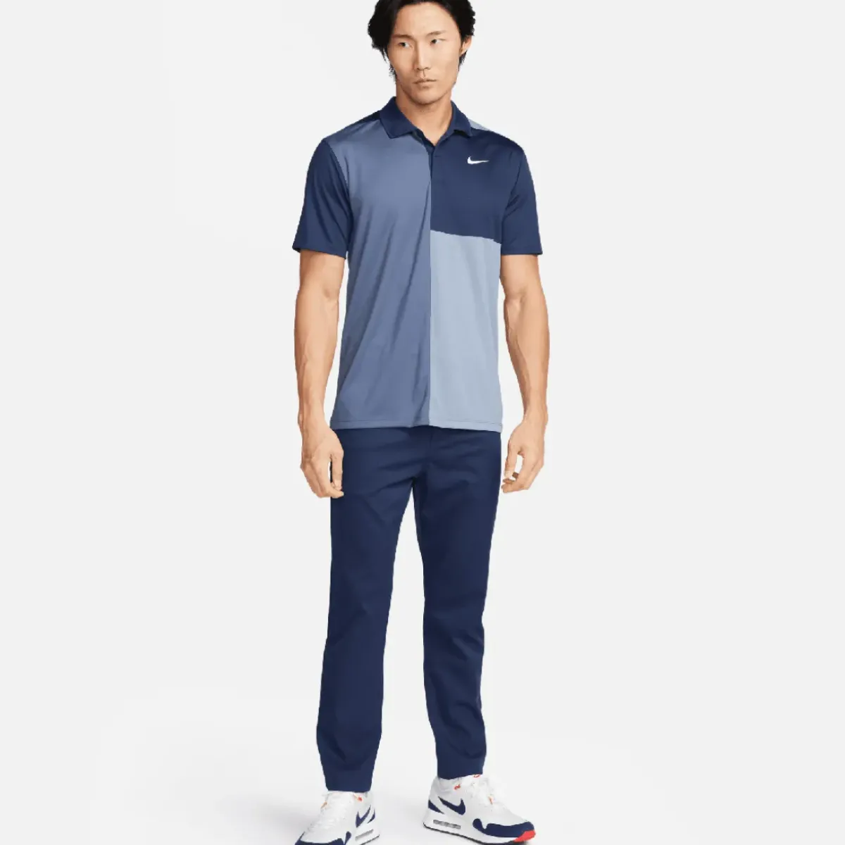 Clearance Nike Men's Dri-FIT+ Victory Blocked Golf Polo Shirt Men's Polo Shirts