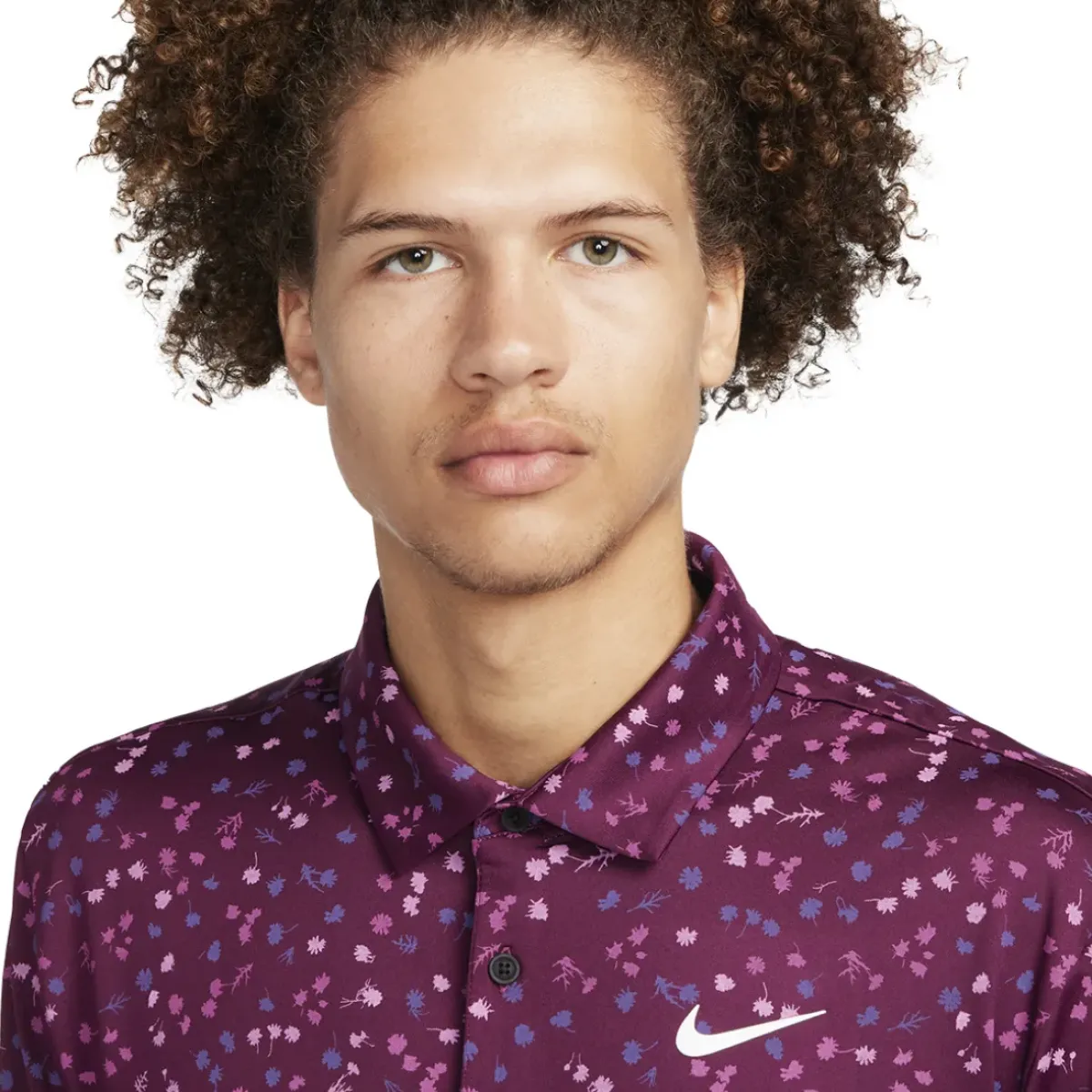 Hot Nike Men's Micro Floral Tour Golf Polo Shirt Men's Polo Shirts