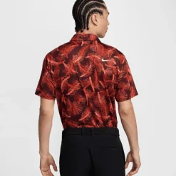 Best Nike Men's Tour Pine Print Golf Polo Shirt Men's Polo Shirts