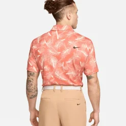 Best Nike Men's Tour Pine Print Golf Polo Shirt Men's Polo Shirts