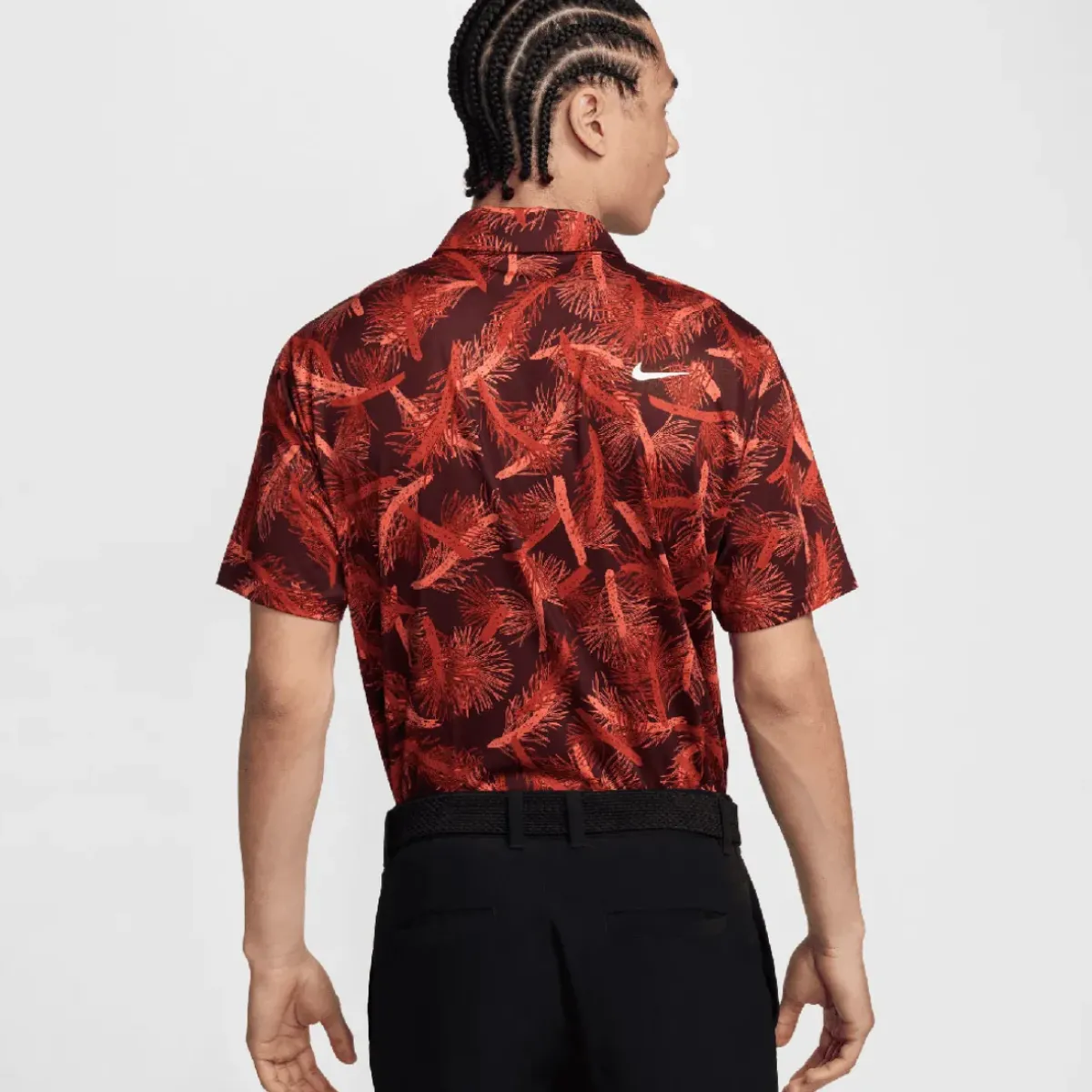 Sale Nike Men's Tour Pine Print Golf Polo Shirt Men's Polo Shirts