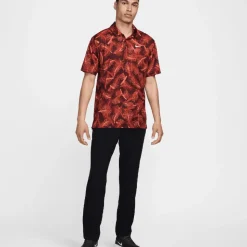 Sale Nike Men's Tour Pine Print Golf Polo Shirt Men's Polo Shirts