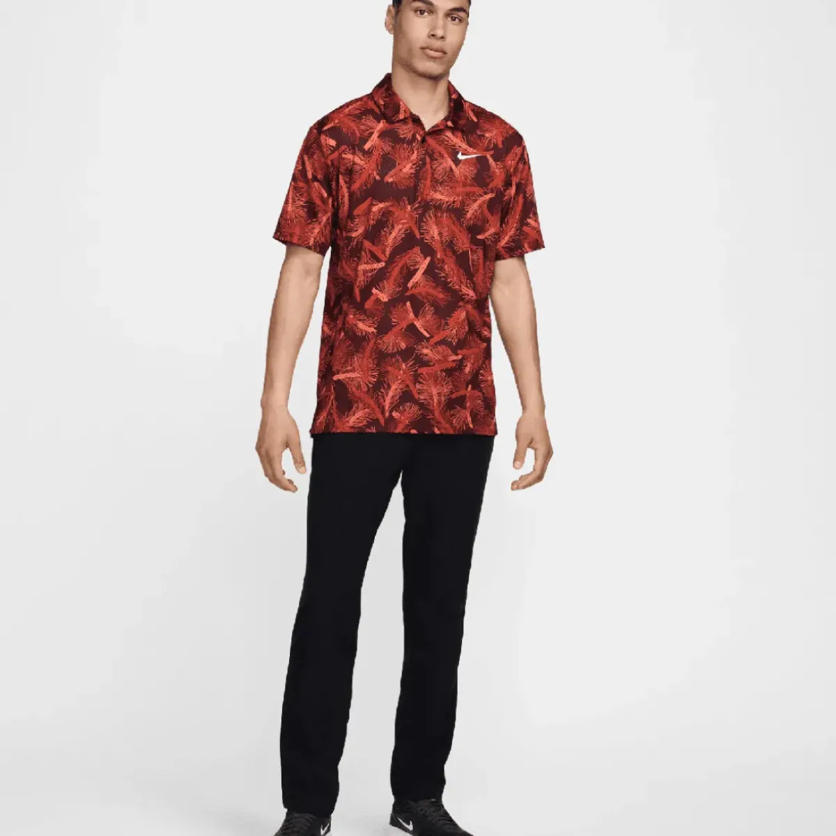 Sale Nike Men's Tour Pine Print Golf Polo Shirt Men's Polo Shirts