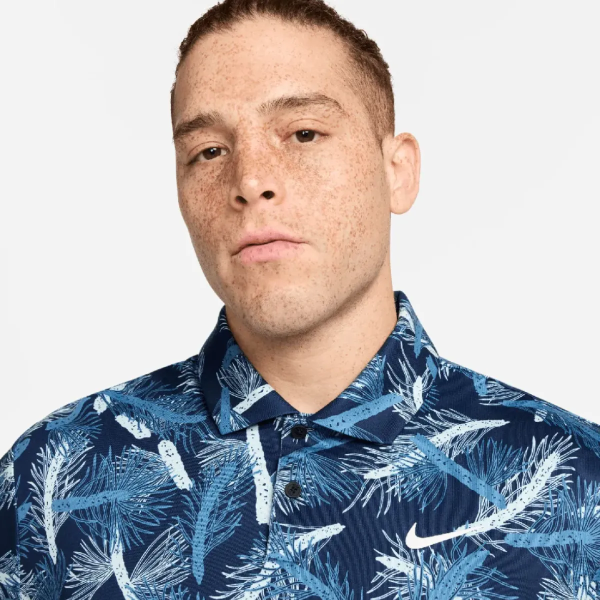 Sale Nike Men's Tour Pine Print Golf Polo Shirt Men's Polo Shirts