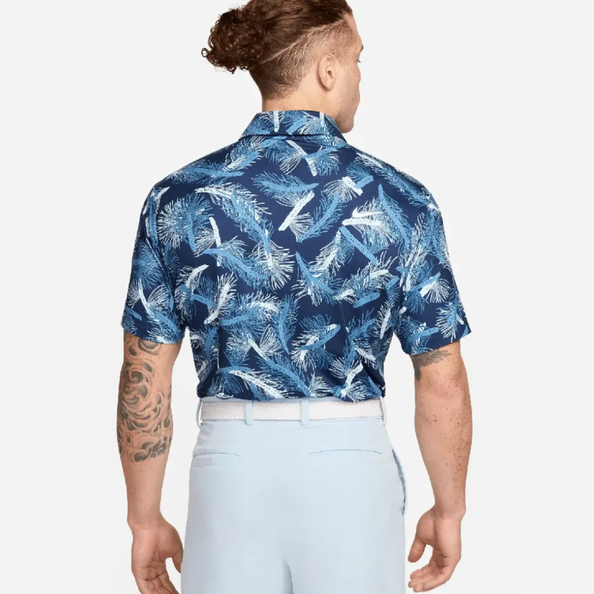 Hot Nike Men's Tour Pine Print Golf Polo Shirt Men's Polo Shirts