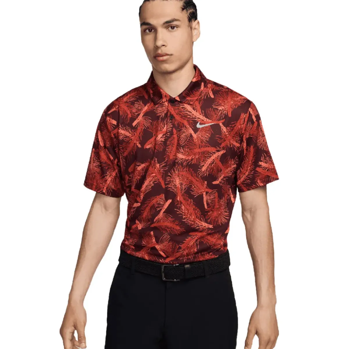 Hot Nike Men's Tour Pine Print Golf Polo Shirt Men's Polo Shirts