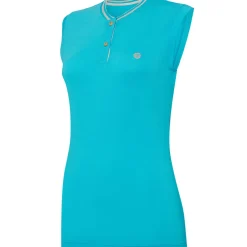 Discount OCEANTEE Ladies Oceanic Sleeveless Breathable Golf Polo Shirt Ladies Polo Shirts