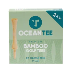 Clearance OCEANTEE 59mm Bamboo Castle Golf Tees - 20 Pack Golf Tees
