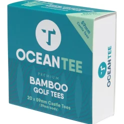 Clearance OCEANTEE 59mm Bamboo Castle Golf Tees - 20 Pack Golf Tees