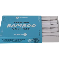 New OCEANTEE 69mm Bamboo Castle Golf Tees - 15 Pack Golf Tees