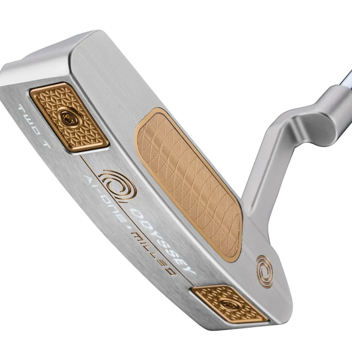 New Ai-ONE Milled Silver Two T Crank Hosel Pistol Golf Putter Season Ready Collection|Season Ready Collection