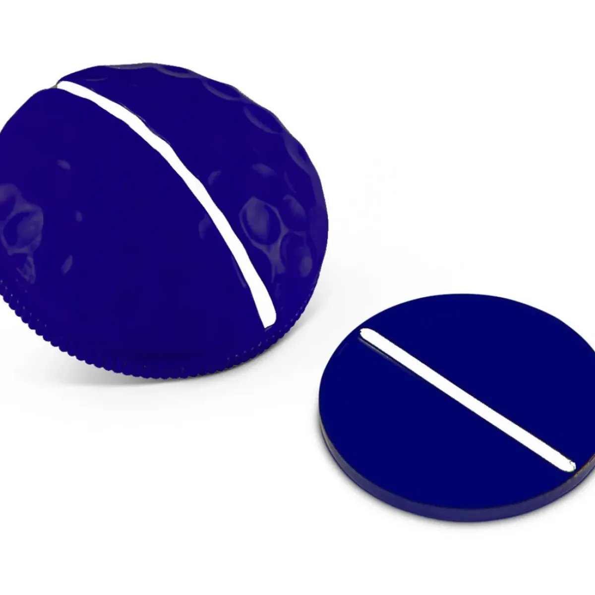 Online 1 Rail Dimpled-Domed Golf Ball Marker Golf Ball Markers