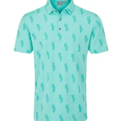 New Men's Arizona Cactus Golf Polo Shirt Men's Polo Shirts