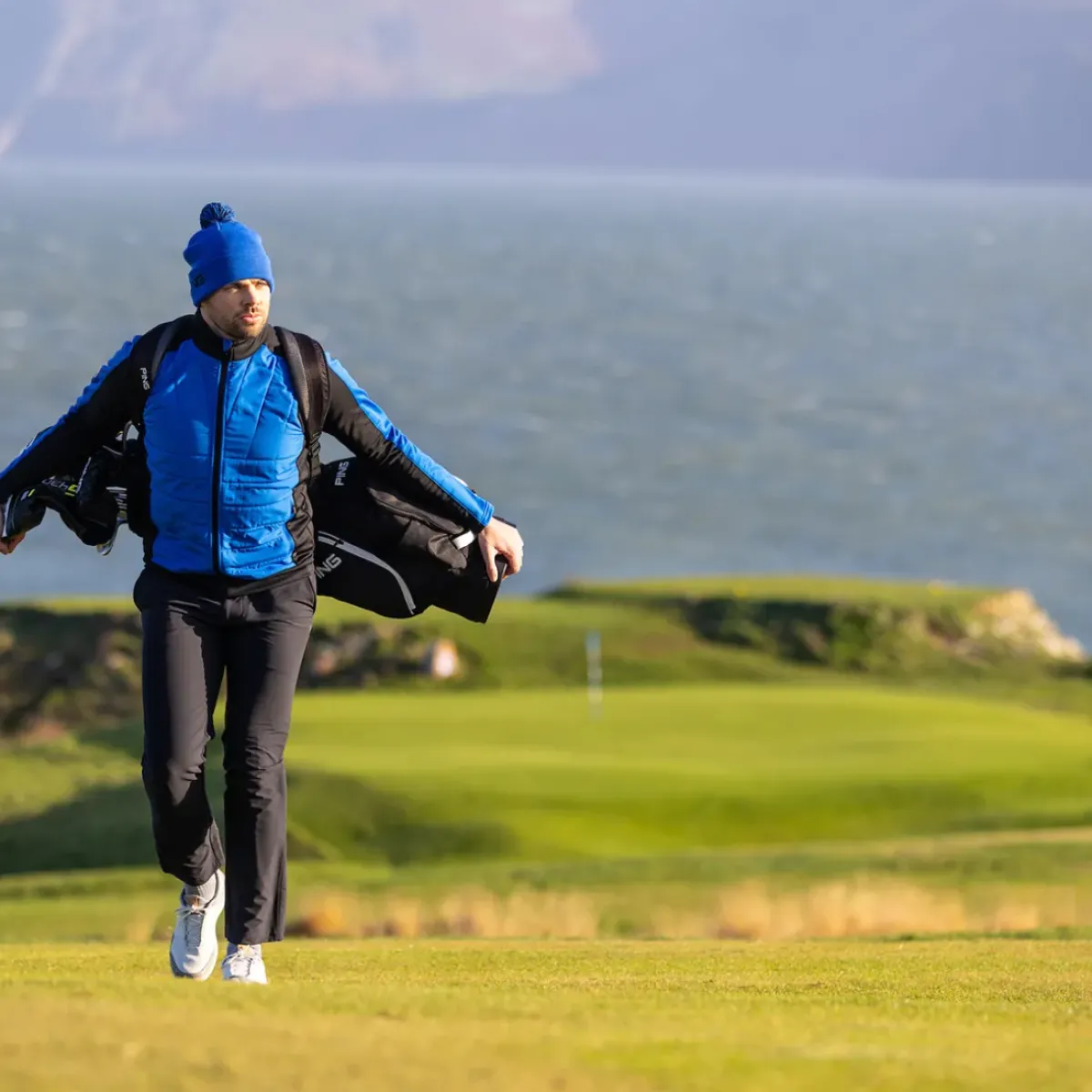 New Men's Vernon Quilted Hybrid Golf Gilet Men's Sweaters|Men's Gilets