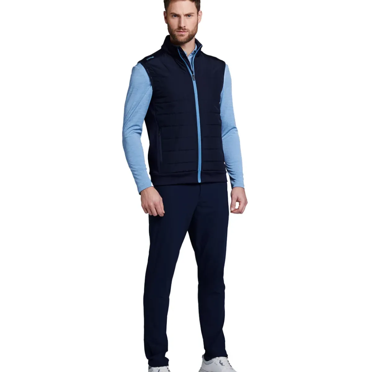 New Men's Vernon Quilted Hybrid Golf Gilet Men's Sweaters|Men's Gilets