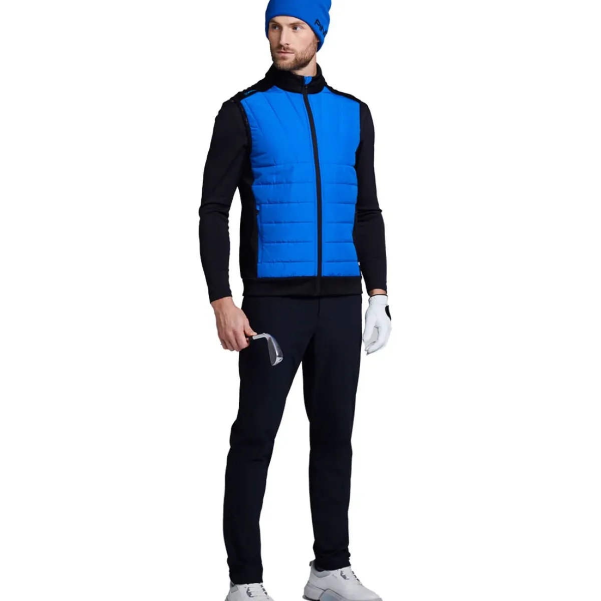 Outlet Men's Vernon Quilted Hybrid Golf Gilet Men's Sweaters|Men's Gilets