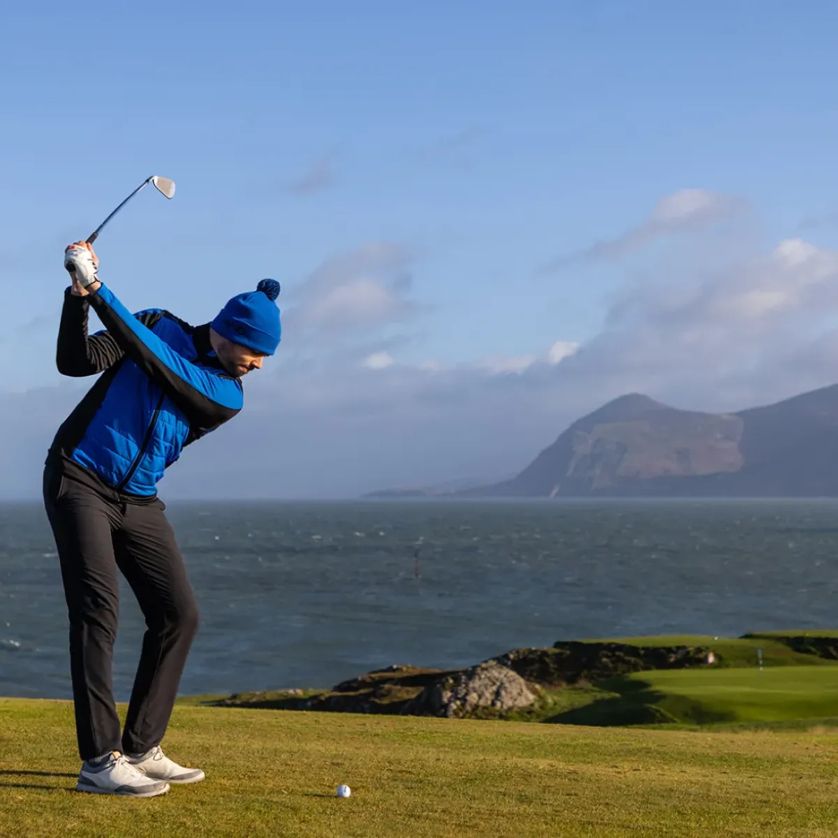 Outlet Men's Vernon Quilted Hybrid Golf Gilet Men's Sweaters|Men's Gilets