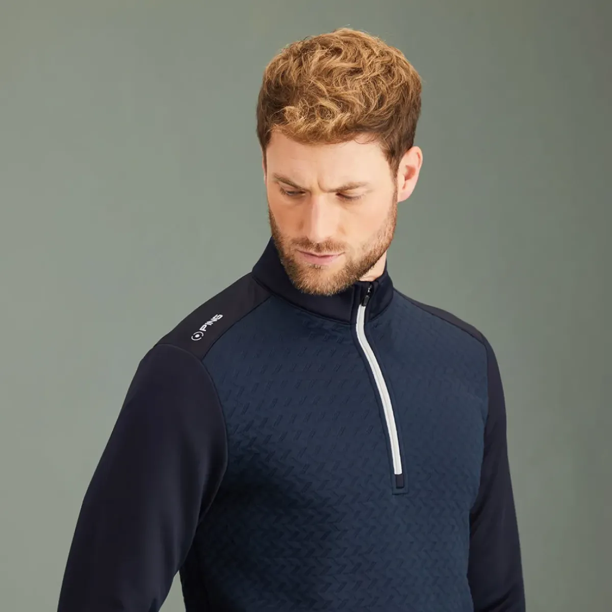 Outlet Men's Whister Half Zip Golf Mid Layer Men's Sweaters|Men's Midlayers