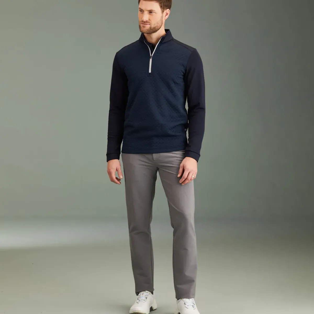 Outlet Men's Whister Half Zip Golf Mid Layer Men's Sweaters|Men's Midlayers