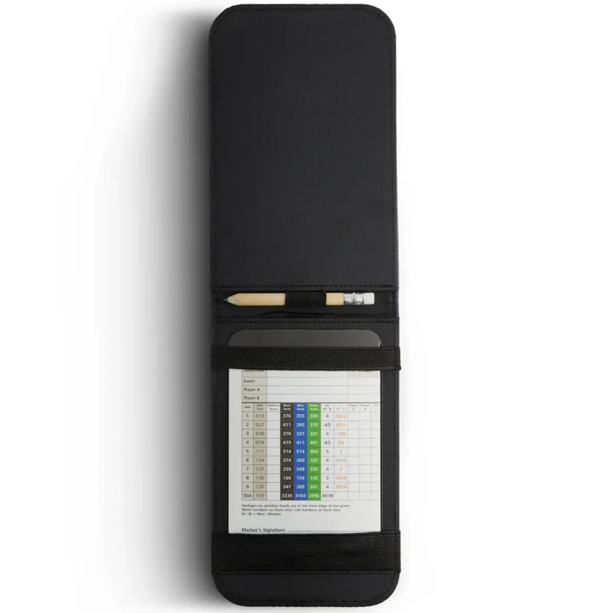 Hot Plain PU Scorecard Holder Personalised Golf Accessories