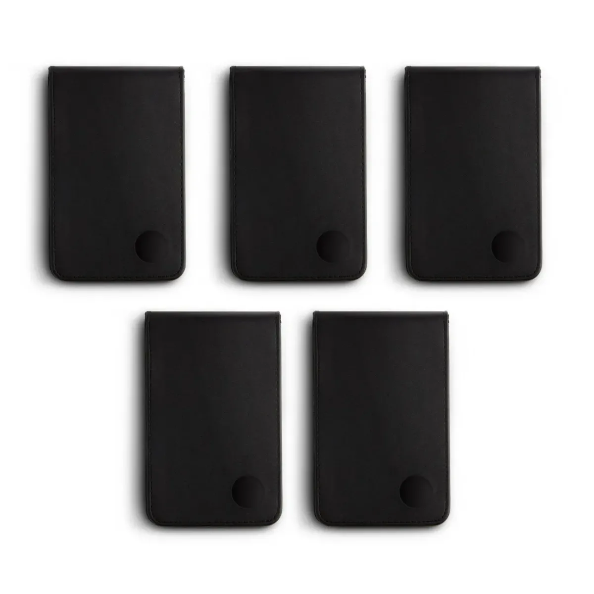 New Plain PU Scorecard Holder with Magnet - Pack of 5 Personalised Golf Accessories