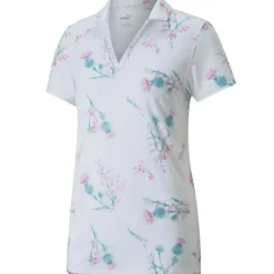 Online PUMA Ladies MATTR Lowlands Stretch Golf Polo Shirt Ladies Polo Shirts