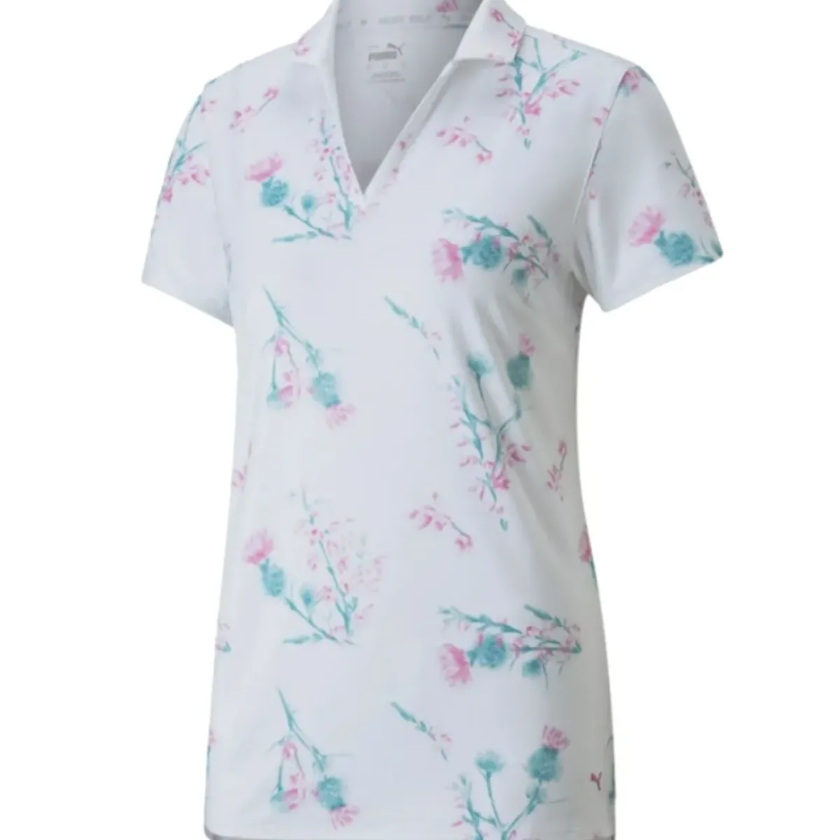 Online PUMA Ladies MATTR Lowlands Stretch Golf Polo Shirt Ladies Polo Shirts