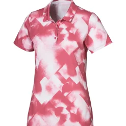 Best PUMA Ladies Soft Geo Stretch Golf Polo Shirt Ladies Polo Shirts
