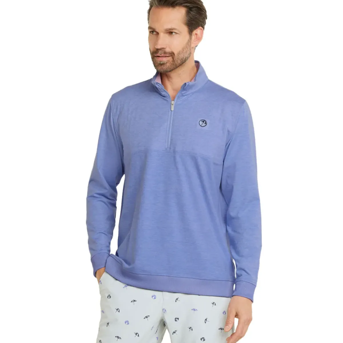 PUMA Men's AP CLOUDSPUN Castle Half Zip Golf Midlayer Men's Sweaters|Men's Midlayers