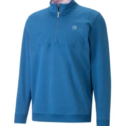PUMA Men's AP CLOUDSPUN Castle Half Zip Golf Midlayer Men's Sweaters|Men's Midlayers