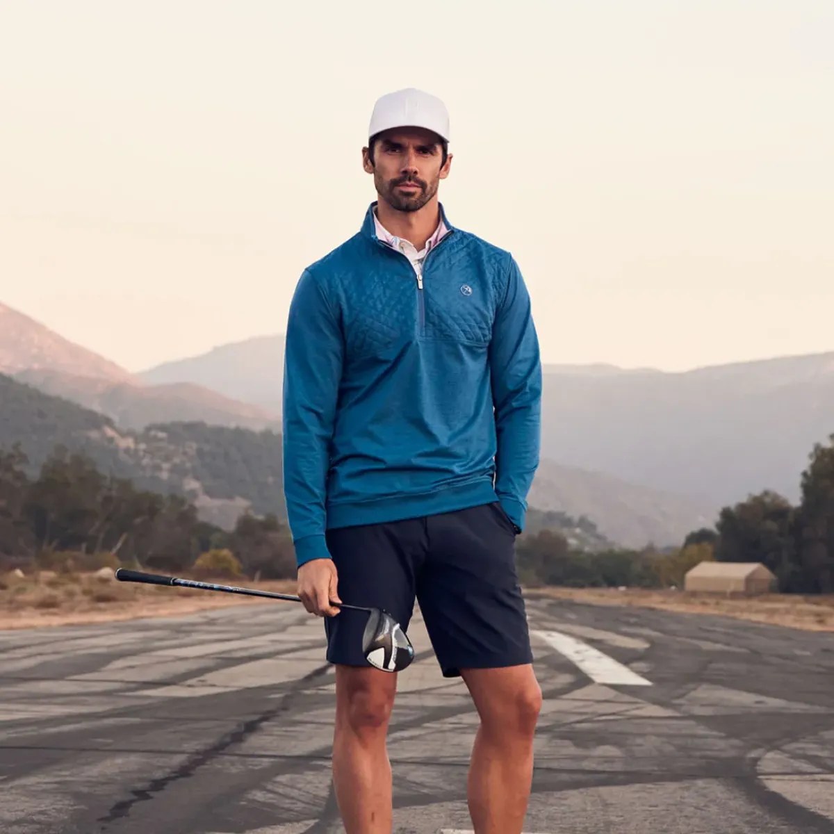 Online PUMA Men's AP CLOUDSPUN Castle Half Zip Golf Midlayer Men's Sweaters|Men's Midlayers