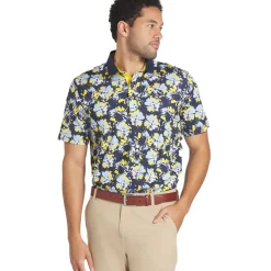 Clearance PUMA Men's Borrego Print Golf Polo Shirt Men's Polo Shirts