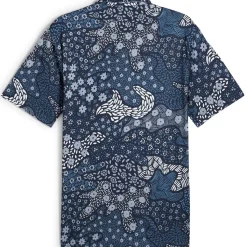 Discount PUMA Men's CLOUDSPUN Bloom Golf Polo Shirt Men's Polo Shirts