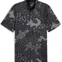 Discount PUMA Men's CLOUDSPUN Bloom Golf Polo Shirt Men's Polo Shirts