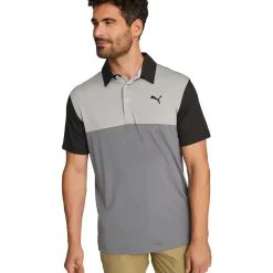 Clearance PUMA Men's CLOUDSPUN Colourblock Golf Polo Shirt Men's Polo Shirts