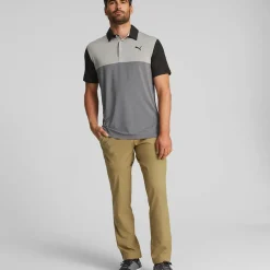 Outlet PUMA Men's CLOUDSPUN Colourblock Golf Polo Shirt Men's Polo Shirts