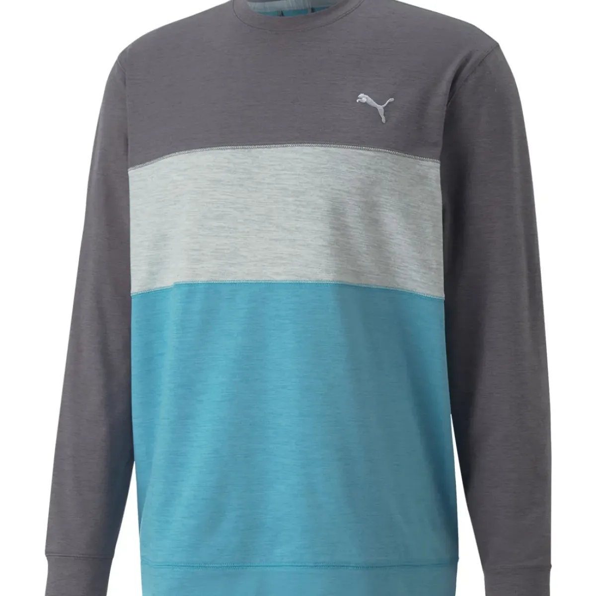 Discount PUMA Men's CLOUDSPUN ColourCrewneck Golf Midlayer Men's Sweaters|Men's Midlayers