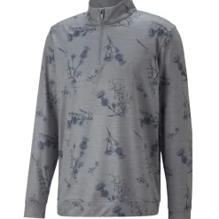 New PUMA Men's CLOUDSPUN Lowlands Half Zip Golf Midlayer Men's Sweaters|Men's Midlayers