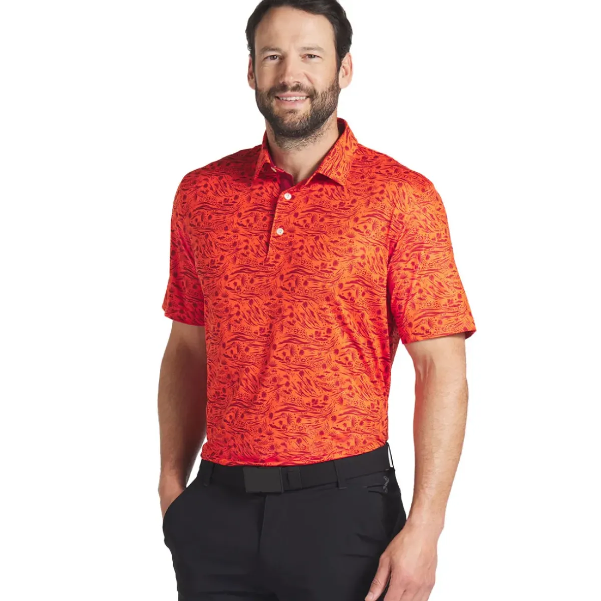 Discount PUMA Men's CLOUDSPUN Watering Golf Polo Shirt Men's Polo Shirts