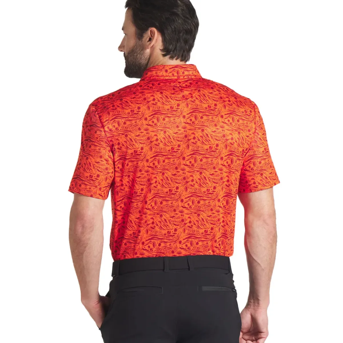 Discount PUMA Men's CLOUDSPUN Watering Golf Polo Shirt Men's Polo Shirts