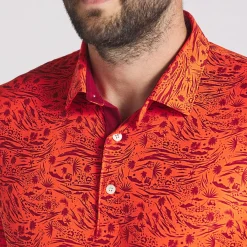 Discount PUMA Men's CLOUDSPUN Watering Golf Polo Shirt Men's Polo Shirts